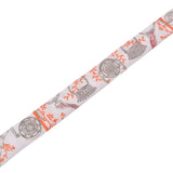 HERMES Hermes Twirie Etriers Remix/鐙 Remix Light Grey/Orange Ladies Silk 100% Scarf New Ginzo