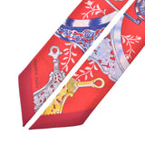 Hermes Hermes Twilee Etriers Remix / 鐙 · Remix Red Women Silk 100% Scarf New Sinkjo