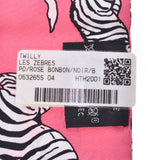 Hermes Hermes Twilee Les Zebres / Zebra Pink Women's Silk 100% Scarf New Sinkjo