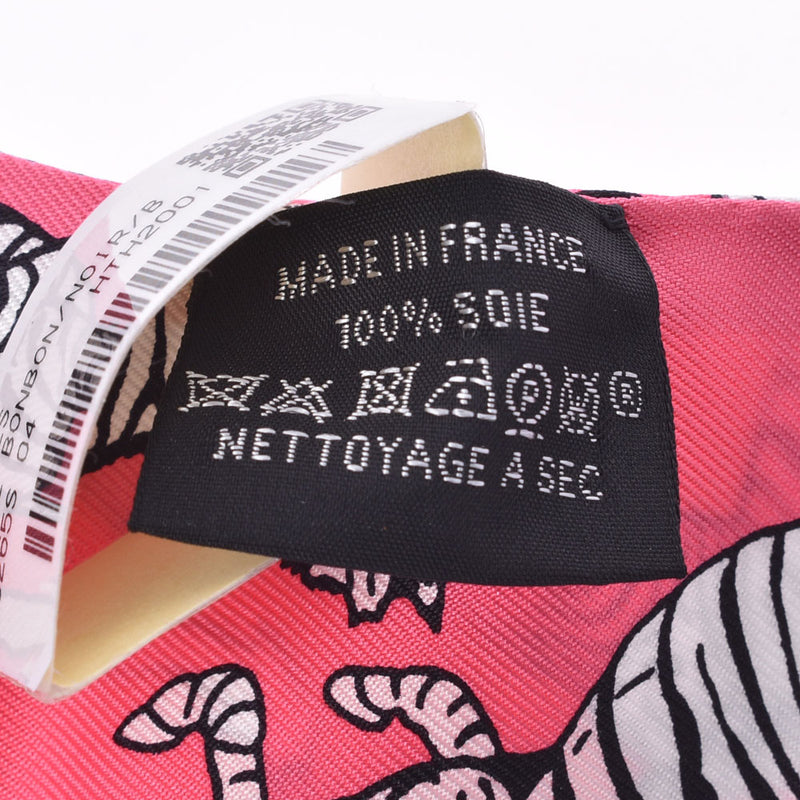 Hermes Hermes Twilee Les Zebres / Zebra Pink Women's Silk 100% Scarf New Sinkjo