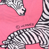 Hermes Hermes Twilee Les Zebres / Zebra Pink Women's Silk 100% Scarf New Sinkjo