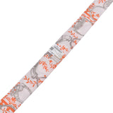 HERMES Hermes Twirie Etriers Remix/鐙 Remix Light Grey/Orange Ladies Silk 100% Scarf New Ginzo