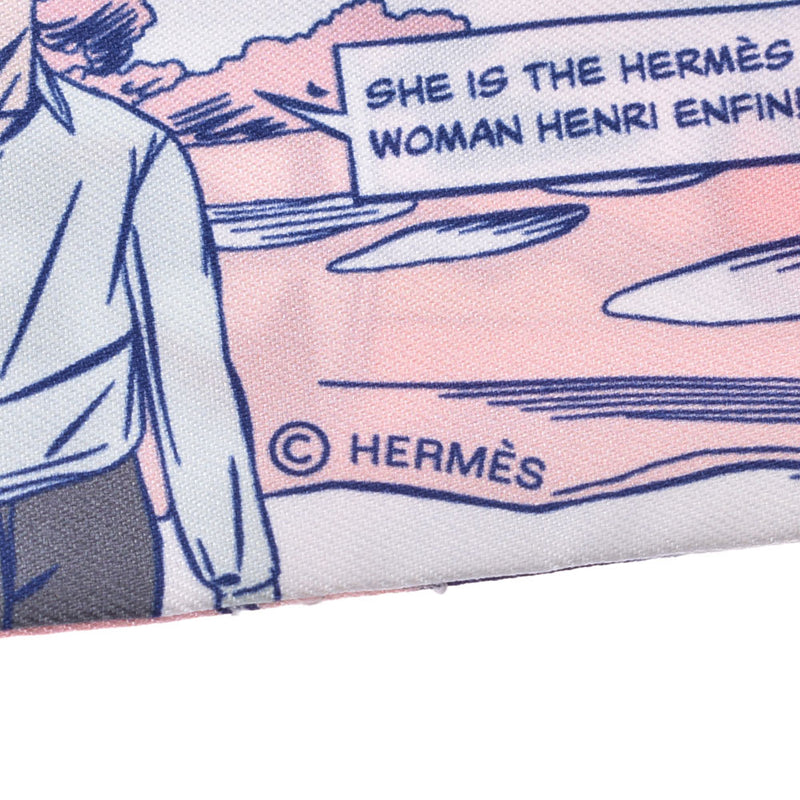 HERMES Hermes Twirie WOW Multicolor Ladies Silk 100% Scarf New Ginzo