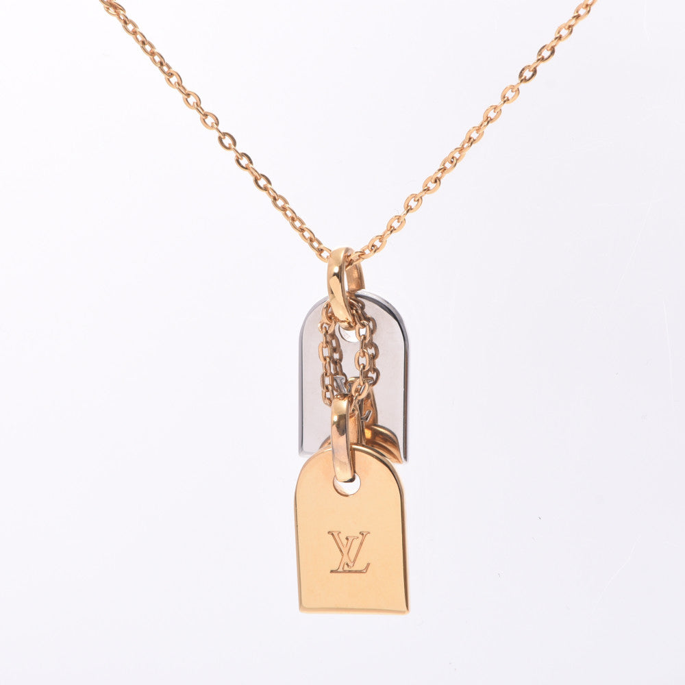 ルイヴィトンナノグラムネックレス ネームタグモチーフ ゴールド/シルバー ユニセックス ネックレス M63141 LOUIS VUITTON 中古 –  銀蔵オンライン