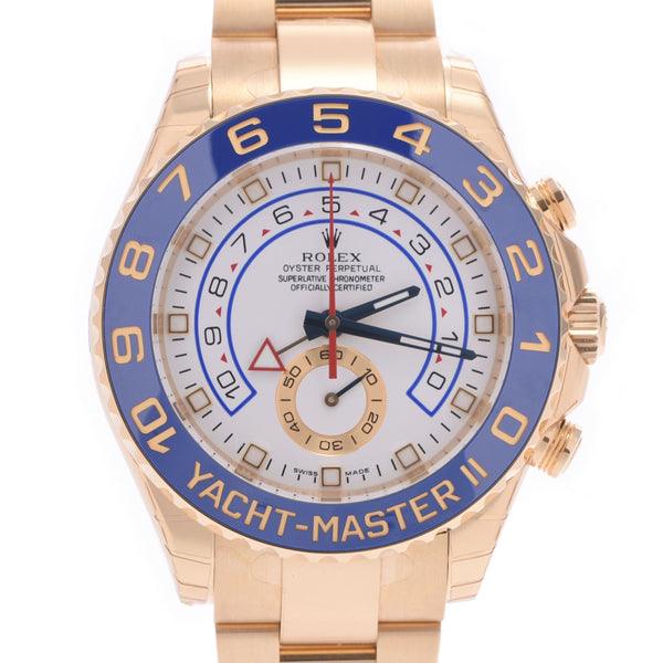 [Cash special price] ROLEX Rolex Yacht Master 2 116688 Men's YG Watch Automatic Wound White Figure Unused Silgrin
