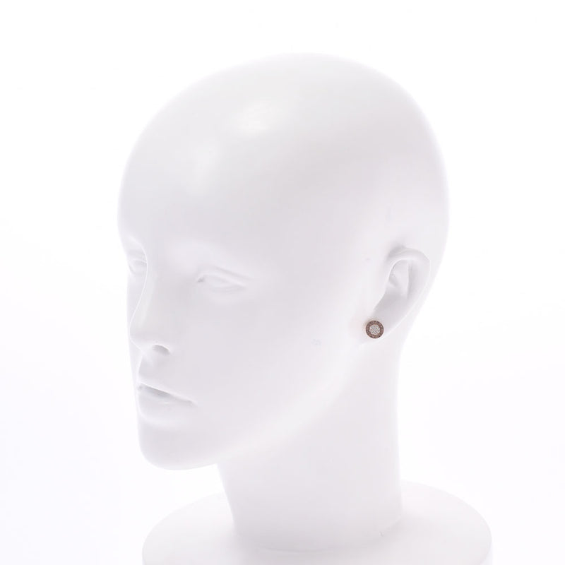 [Silver Summer Selection] BVLGARI Bulgari Burgari Burgari Single Earrings Pave Diamond Women K18PG Earrings A-Rank Used Sinkjo