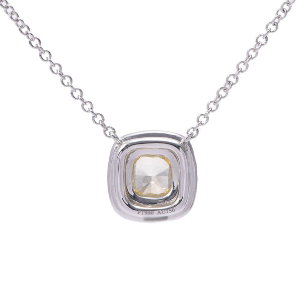 Tiffany & CO. Tiffany Sorrest Diamond 0.34ct Fiy-VS2 Women's PT950 / K18WG Necklace A-Rank Used Silgrin