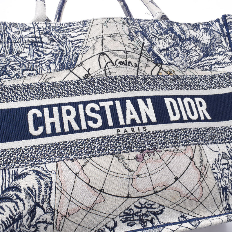 ディオール　ブックトート　スモール　ネイビー　Dior BOOK TOTE 新品