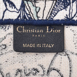 Christian Dior Christian Dior Book Tote Small Navy / White Unisex Canvas Tote Bag B Rank Used Silgrin