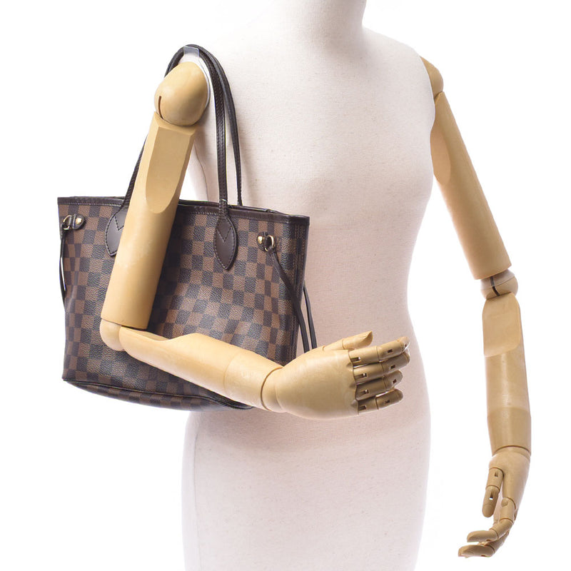 LOUIS VUITTON Louis Vuitton Damier Neverfulle PM Old Brown N51109 Ladies Damier Canvas Handbag B Rank Used Ginzo