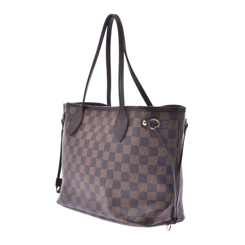 LOUIS VUITTON Louis Vuitton Damier Neverfulle PM Old Brown N51109 Ladies Damier Canvas Handbag B Rank Used Ginzo