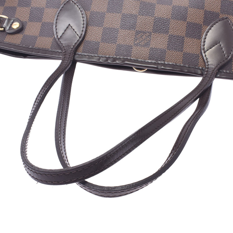 LOUIS VUITTON Louis Vuitton Damier Neverfulle PM Old Brown N51109 Ladies Damier Canvas Handbag B Rank Used Ginzo