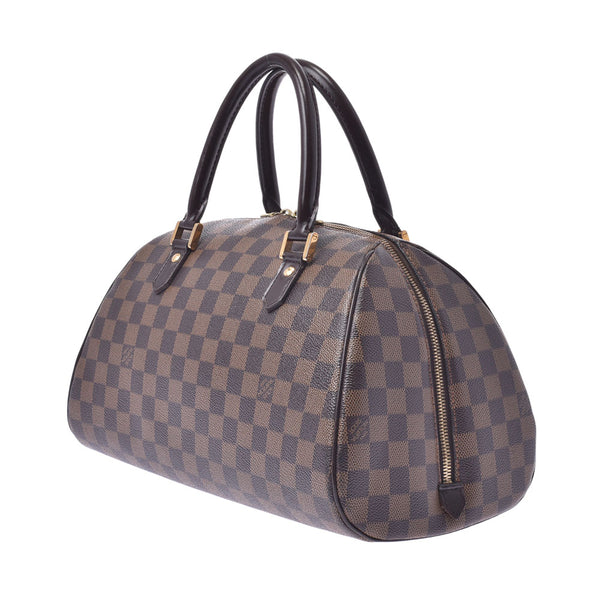 LOUIS VUITTON ルイヴィトン ダミエ リベラ MM ブラウン N41434 レディース ダミエキャンバス ハンドバッグ Aランク 中古 銀蔵