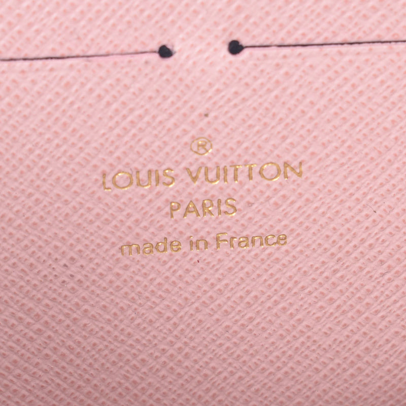 Louis Vuitton Louis Vuitton Damier Azur Portfoille Clemance Rose Balleline N61264 Women's Damier Azul Canvas Long Wallet A-Rank Used Sinkjo