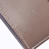 Hermes Baan compact OP toe silver hardware L / S (Unisex vault) Wallet