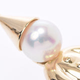 其他女士Akoya Pearl K18YG吊坠顶级使用Ginzo