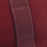 Hermes Hermes Sakan MM Red Unisex Canvas Leather Handbag B Rank Used Silgrin
