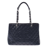 Chanel Chanel Matrasse Chain Tote Black Silver Fixtures Ladies Caviar Skin Tote Bag B Rank Used Sinkjo