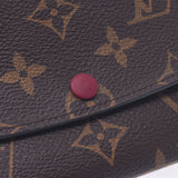 Louis Vuitton Louis Vuitton Monogram Portfoille Emily Fusha M60697 Unisex Monogram Canvas Long Wallet AB Rank Used Silgrin