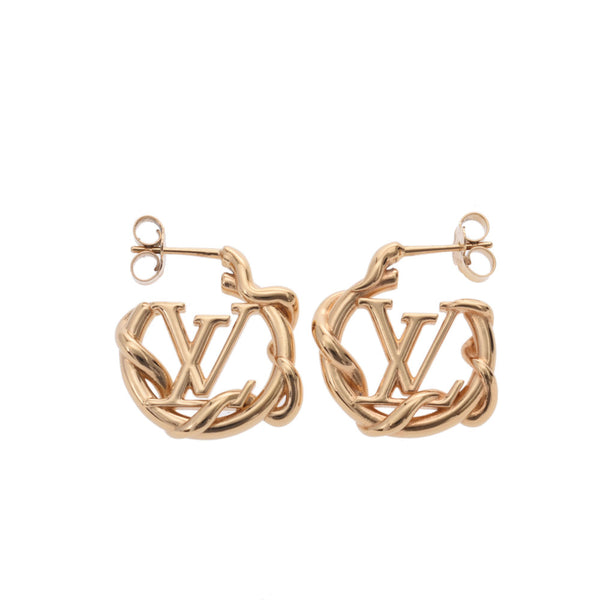 Louis Vuitton Book Ludreille Garden Louise Gold Ladies Earrings