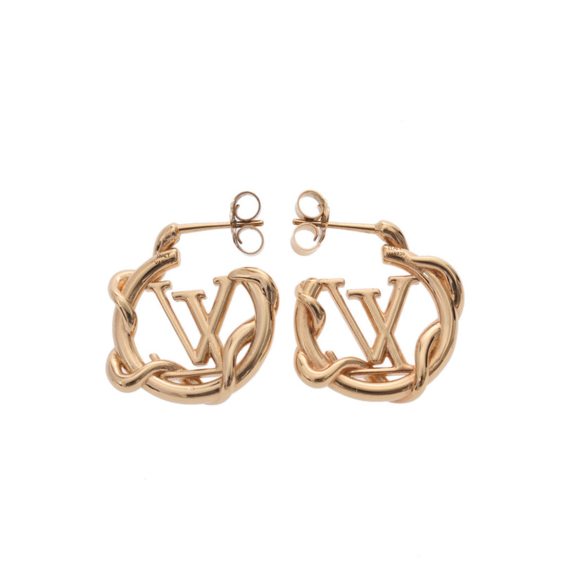 Louis Vuitton Book Ludreille Garden Louise Gold Ladies Earrings