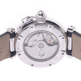 Cartier Cartier Pasha 32 8P Diamond Back Sue Boys WG / Leather Watch Automatic Wound White Diagram AB Rank Used Silgrin