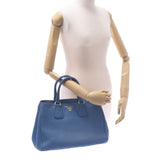 Prada Prada 2way Bag Blue Gold Bracket BN2579 Women's Leather Handbag B Rank Used Sinkjo