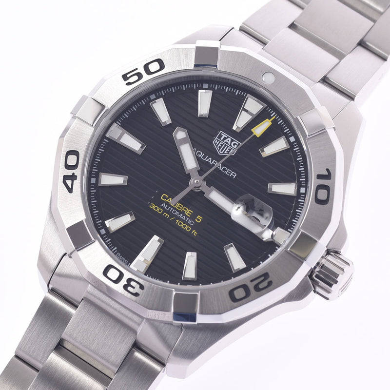 Tag Heuer Tag Hoyer Aqua Racer Calibur 5 Way2010 Men's SS Watch Automatic Black Table A-Rank Used Sinkjo