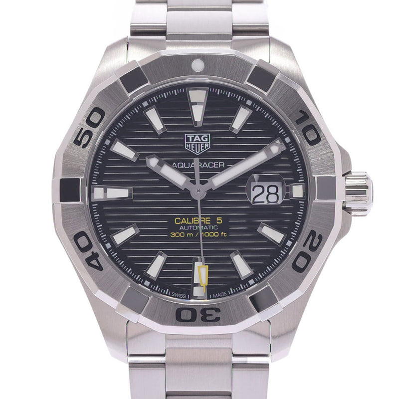 Tag Heuer Tag Hoyer Aqua Racer Calibur 5 Way2010 Men's SS Watch Automatic Black Table A-Rank Used Sinkjo