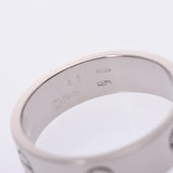 CARTIER Love Ring＃61 No.20 Men's K18WG Ring / Ring A Rank Used Ginzo