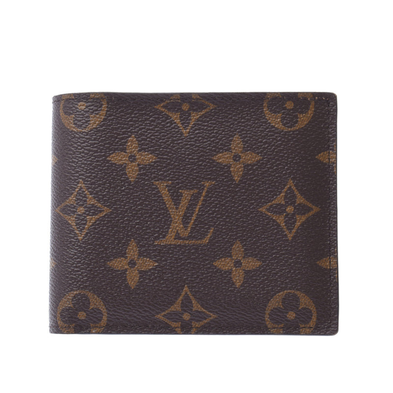 LOUIS VUITTON ルイヴィトン モノグラム ポルトフォイユ マルコ NM ブラウン M62288 メンズ モノグラムキャンバス 二つ折り財布 ABランク 中古 銀蔵