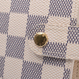 LOUIS VUITTON Louis Vuitton Damier Azur Agenda PM White R20706 Unisex Dami Air Zulu Canvas Notebook Cover A Rank Used Ginzo