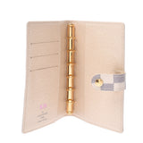 LOUIS VUITTON Louis Vuitton Damier Azur Agenda PM White R20706 Unisex Dami Air Zulu Canvas Notebook Cover A Rank Used Ginzo