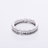 BVLGARI Bulgari B-ZERO Ring Full Diamond # 51 Size XS 10.5 Ladies K18WG / Dialing / Ring A Rank Used Sink