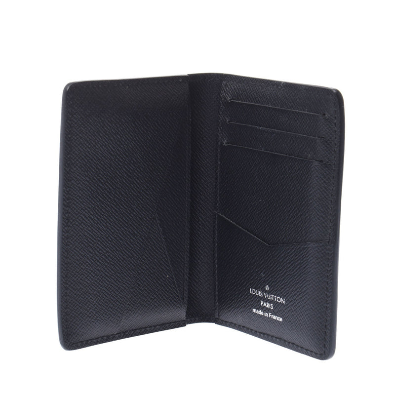 Louis Vuitton Louis Vuitton Epi Organizer De Poch Noir M61821 Men's Epireser Card Case AB Rank Used Sinkjo