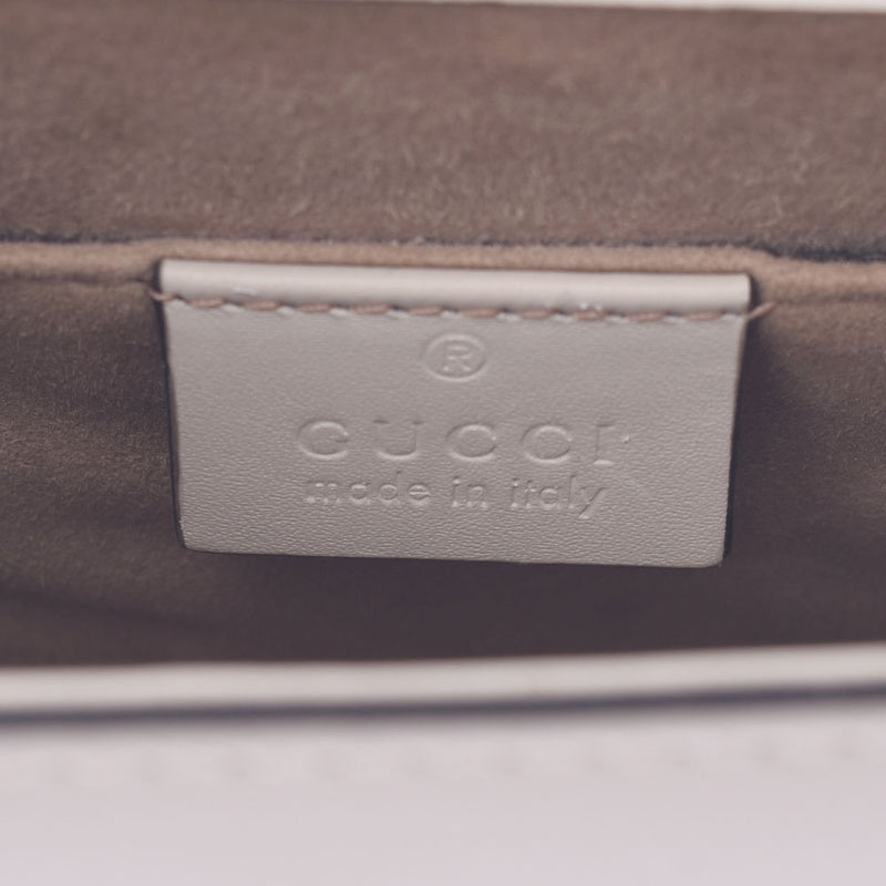 GUCCI Gucci Sylvi Mini Chain Shoulder Bag Ivory Gold Bracket 431666 Ladies Leather One Shoulder Bag A-Rank Used Silgrin