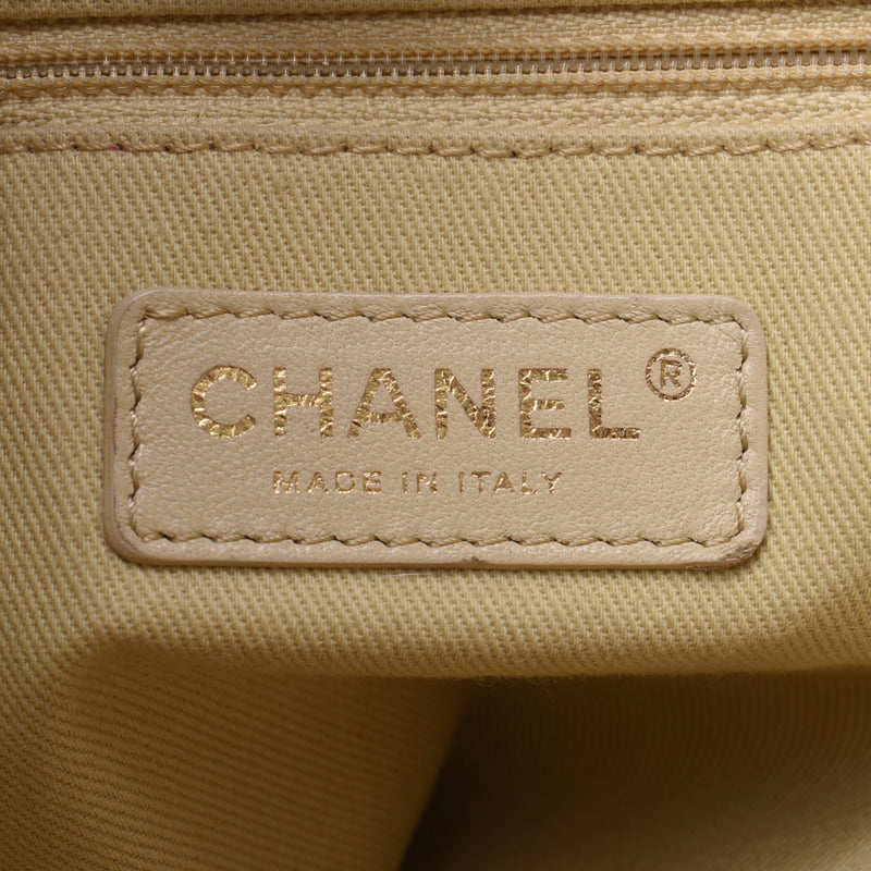 CHANEL Chanel, Dauville, dark red, Ladies, canvas, tote, bag, AB, rank used, silver,