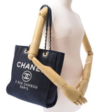 CHANEL Chanel, Dauville, dark red, Ladies, canvas, tote, bag, AB, rank used, silver,