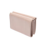 Balenciaga Valencia Paper Mini Wallet Beige 391446 Unisex Curf Three-fold wallet AB rank used Silgrin