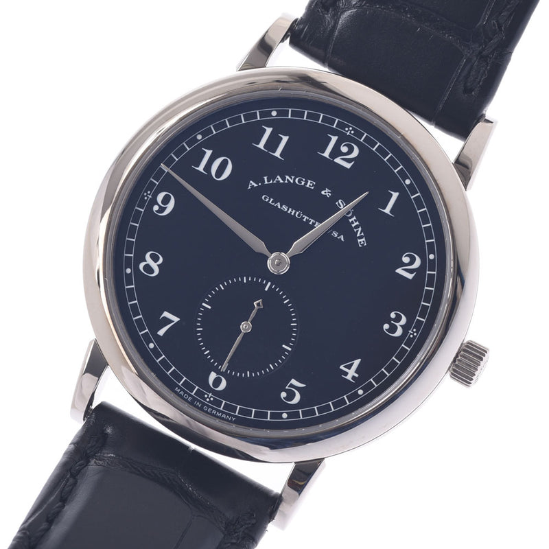 A. LANGE & SOHNE Language & Zone 1815.206.029 Men's WG / Leather Watch Hand-rolled Black Table A-Rank Used Silgrin