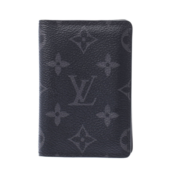 LOUIS VUITTON VUITTON Louviton monogram. Eclypes, organic, black, gray, M61696, M61696, cards, case, AB, rank used, silver.