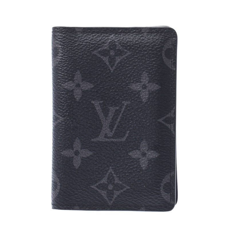 LOUIS VUITTON ルイヴィトン モノグラム エクリプス オーガナイザードゥポッシュ 黒/グレー M61696 メンズ カードケース ABランク 中古 銀蔵