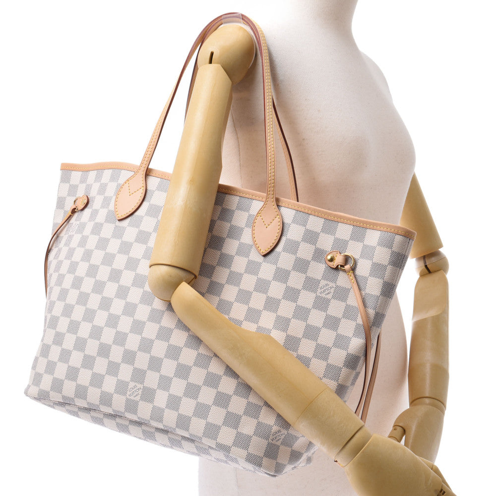 ルイヴィトンアズール ネヴァーフルMM 14137 白 ユニセックス ダミエアズールキャンバス トートバッグ N41361 LOUIS VUITTON  中古 – 銀蔵オンライン