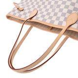 [Mother's Day Recommended] Louis Vuitton Louis Vuitton Damier Azur Never Full MM White N41361 Tote Bag New Sanko