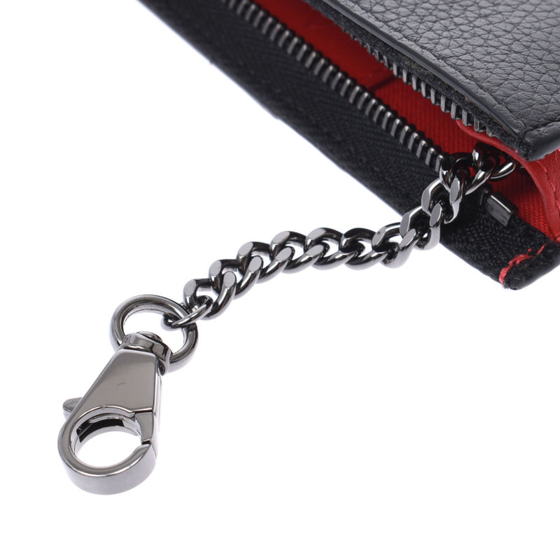 Christian Louboutin Christian Louboutin Credelle Key Hook Coin Case Black Unisex Curf Card Case A-Rank Used Silgrin