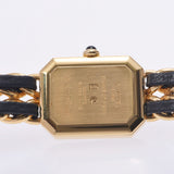 CHANEL Chanel Premiere Size M H0001 Women's GP / Leather Watch Quartz Black Table A-Rank Used Sinkjo