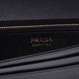 PRADA プラダ ファスナー長財布 黒 1MH132 レディース サフィアーノ 長財布 新同 中古 銀蔵