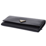 PRADA Prada Fastener Long Wallet Black 1MH132 Ladies Safiano Long Purse New Sanko