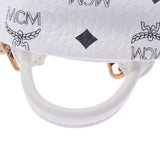 MCM MCM Moem Backpack Mini Stood White Gold Bracket Ladies PVC Rucks Day Pack A-Rank Used Silgrin