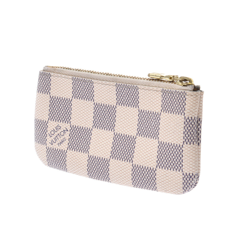 Louis Vuitton Louis Vuitton Damier Azul Pochet Cure White N62659 Unisex Damier Azul Canvas Coin Case B Rank Used Silgrin